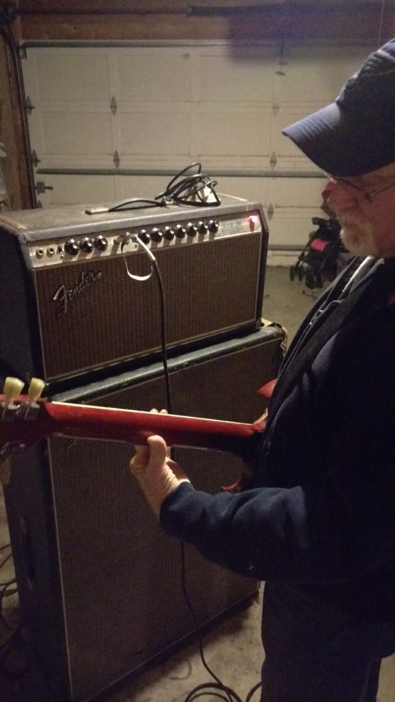 Dad playing the rejuvenated Bandmaster